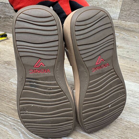 Viionic Raz Gold Orthotic Wedge Platform Sandals Women's Size 6 - Picture 4 of 7